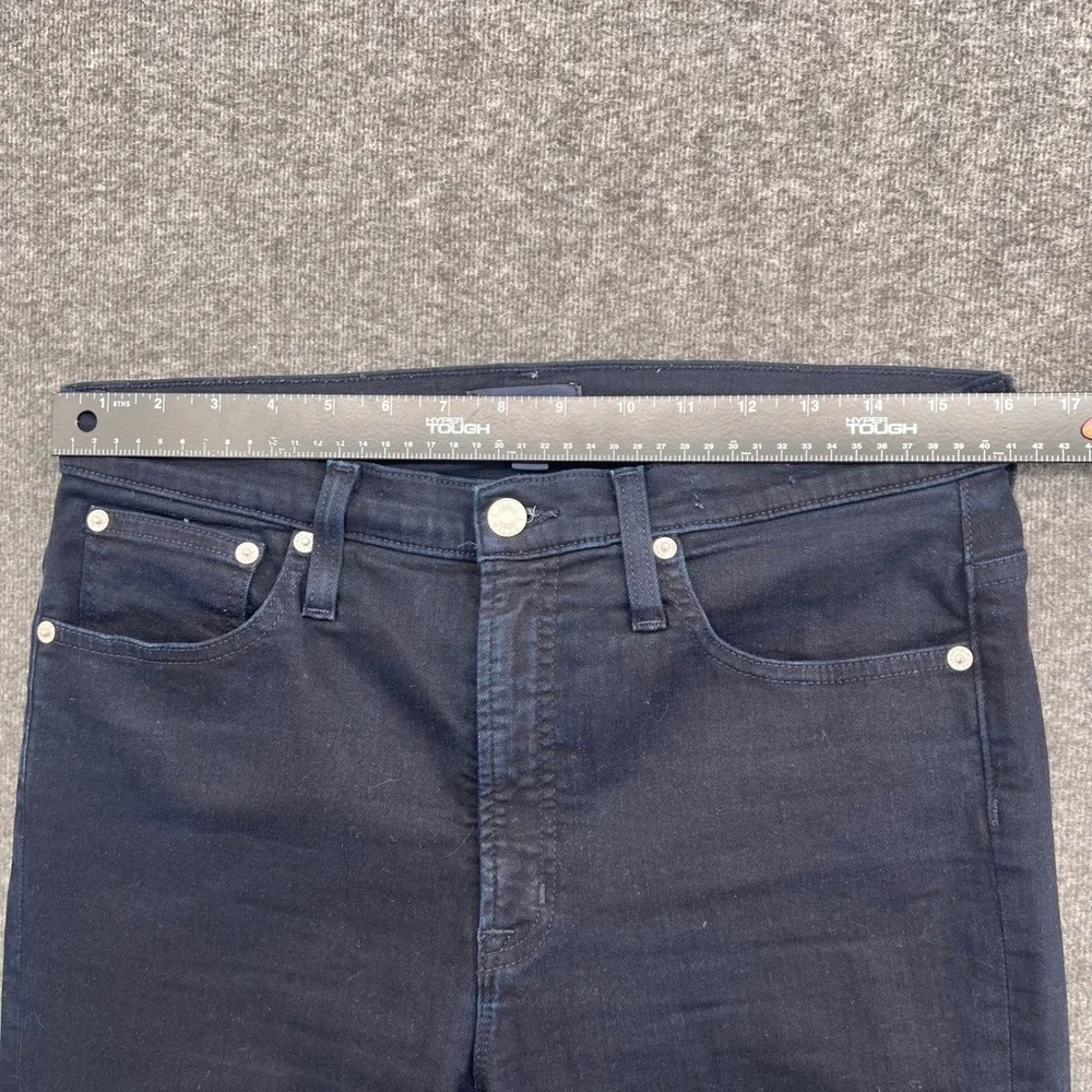 J.Crew Womens 10 High-Rise Toothpick Skinny Jeans Dark Indigo Size 30 Stretch - Picture 11 of 15